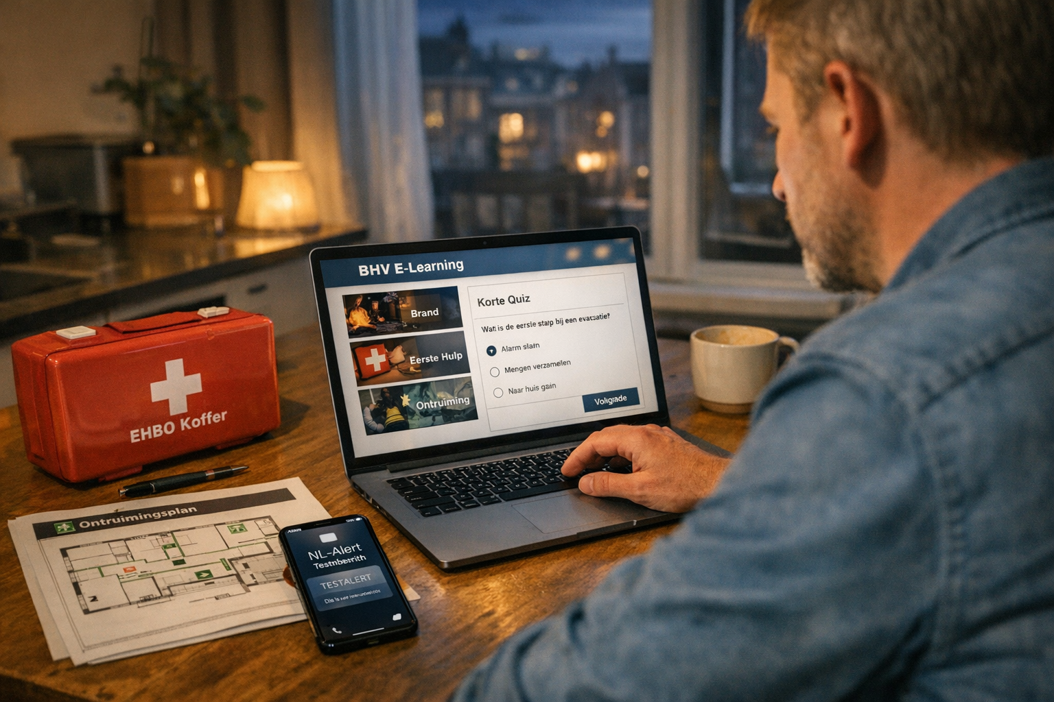 Is een BHV cursus online voldoende om goed voorbereid te zijn op noodsituaties, of heb je ook een praktijkdag op locatie nodig?