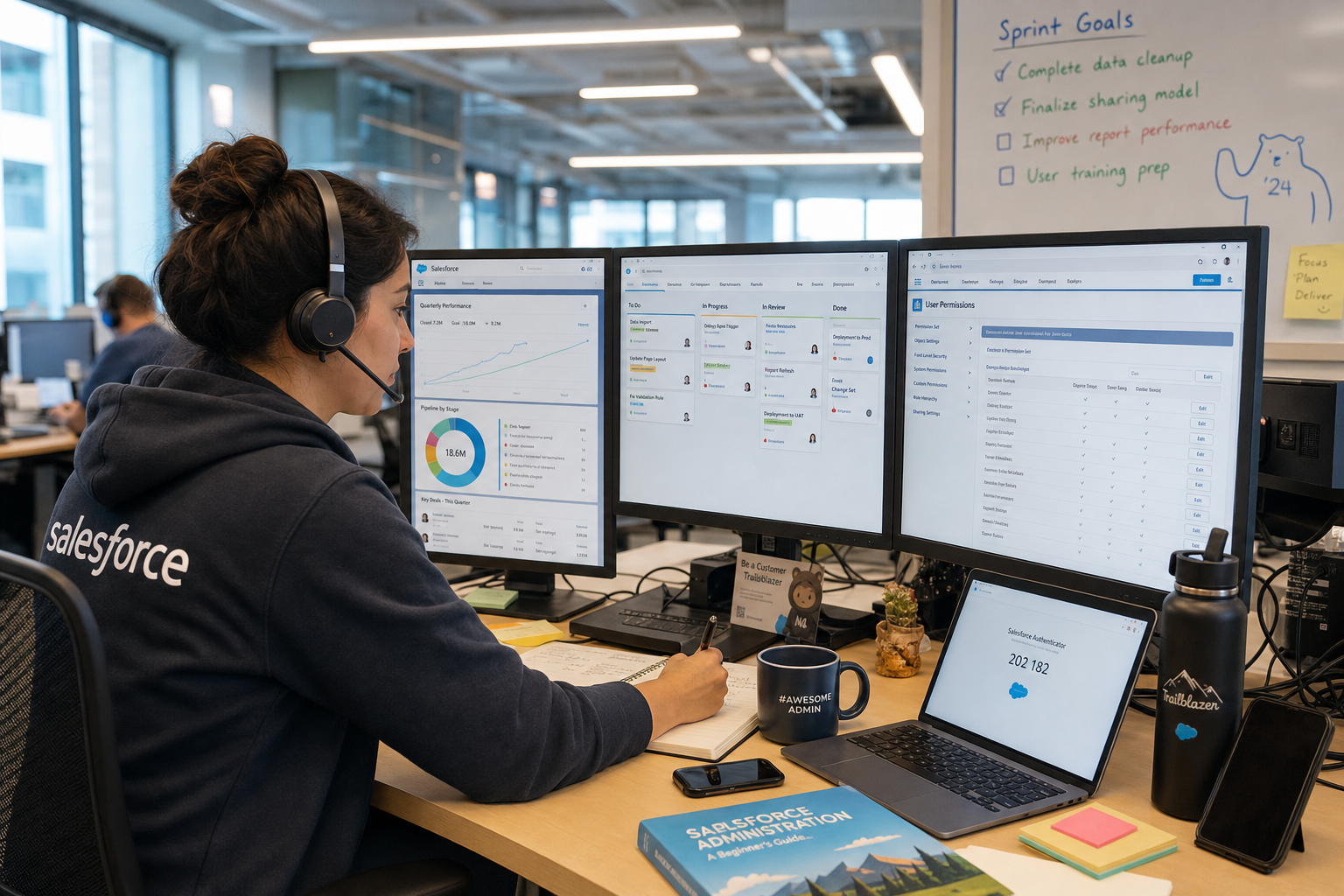 Welke dagelijkse taken en verantwoordelijkheden heeft een Salesforce Admin, en hoe ziet een typische werkdag eruit in verschillende organisaties?