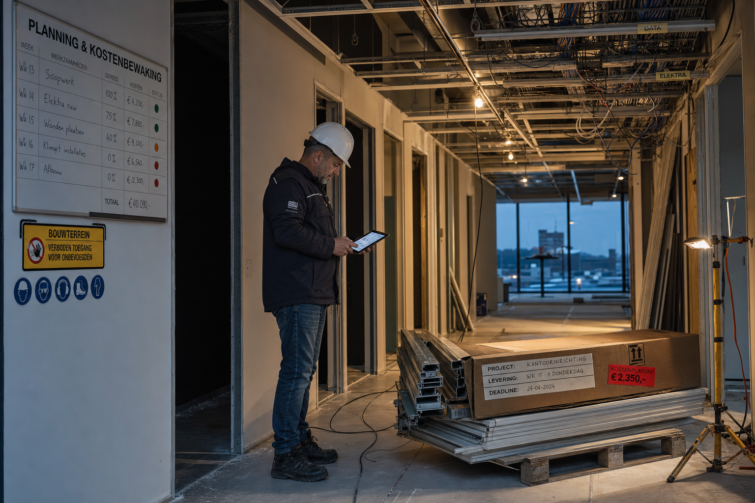 Planning kantoorinrichting tijdlijn